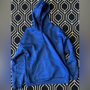 Blue pullover hoodie size medium